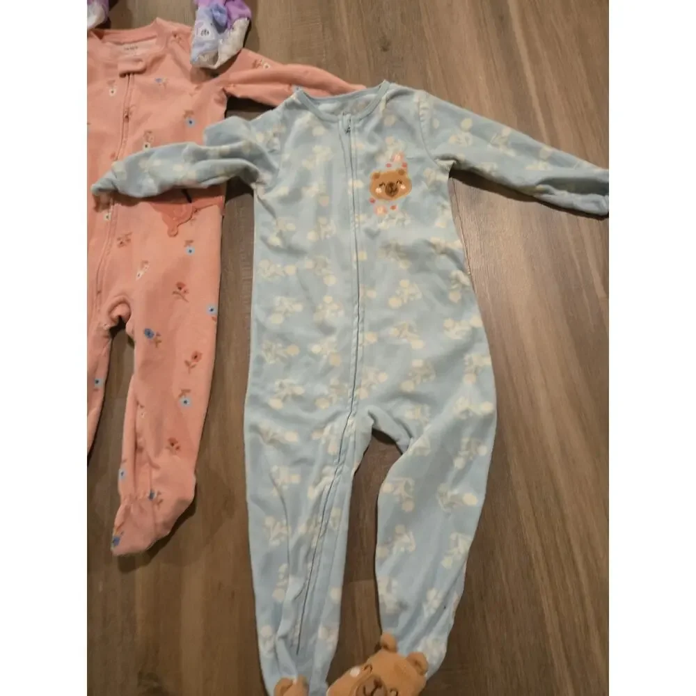 Carters Infant Baby Girl Sleepwear Footie Pajamas One-Piece Lot 24 Months Lot 5